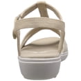 thumbnail image 3 of Grasshoppers Women's Rose Flat Sandal, Stone/White Stripe, 8 W US, 3 of 8