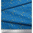 thumbnail image 3 of Soimoi Blue Cotton Duck Fabric Square & Triangle Geometric Print Fabric by the Yard 42 Inch Wide, 3 of 3