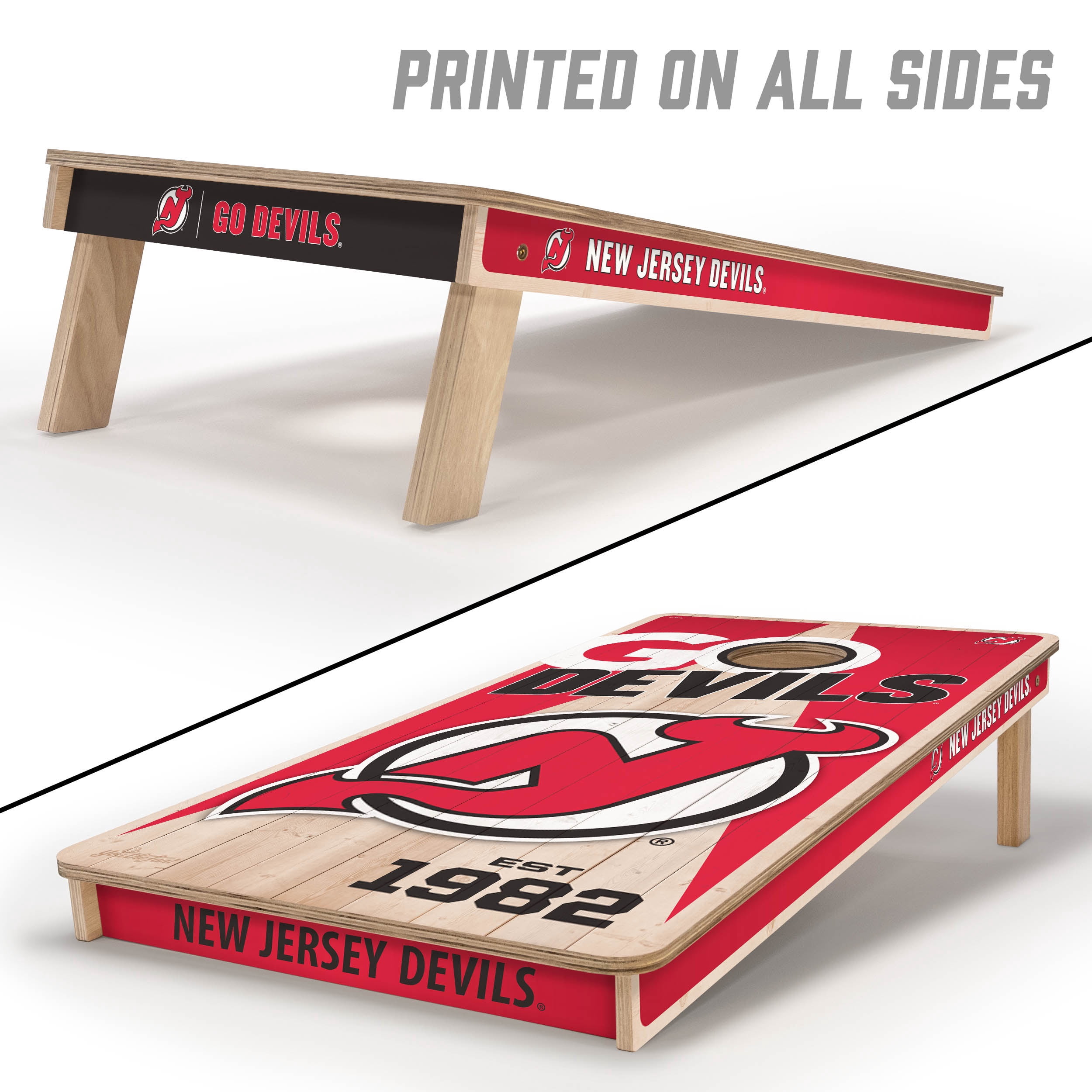 YouTheFan NHLNew Jersey Devils 2' x 4' Cornhole Game No Bags