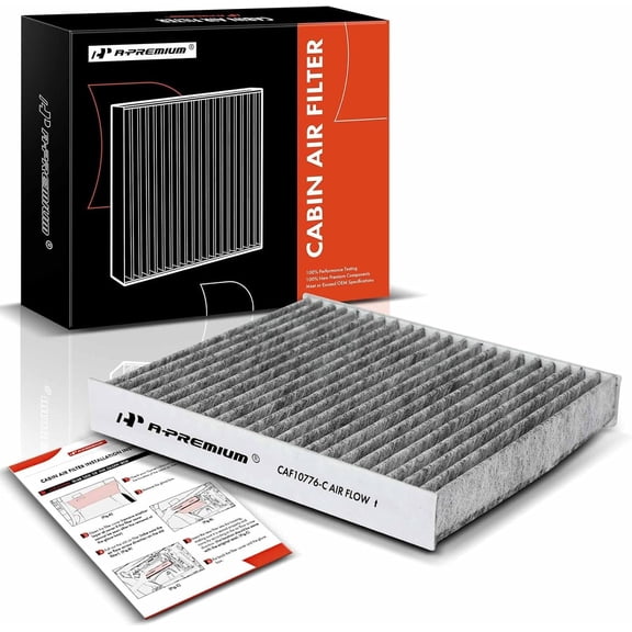 A-Premium Cabin Air Filter with Activated Carbon Compatible with Kia Soul 2010 2011 2012 2013, Replace# 971332K000