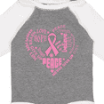 thumbnail image 4 of Inktastic Breast Cancer Awareness Heart Words Boys or Girls Long Sleeve Baby Bodysuit, 4 of 5