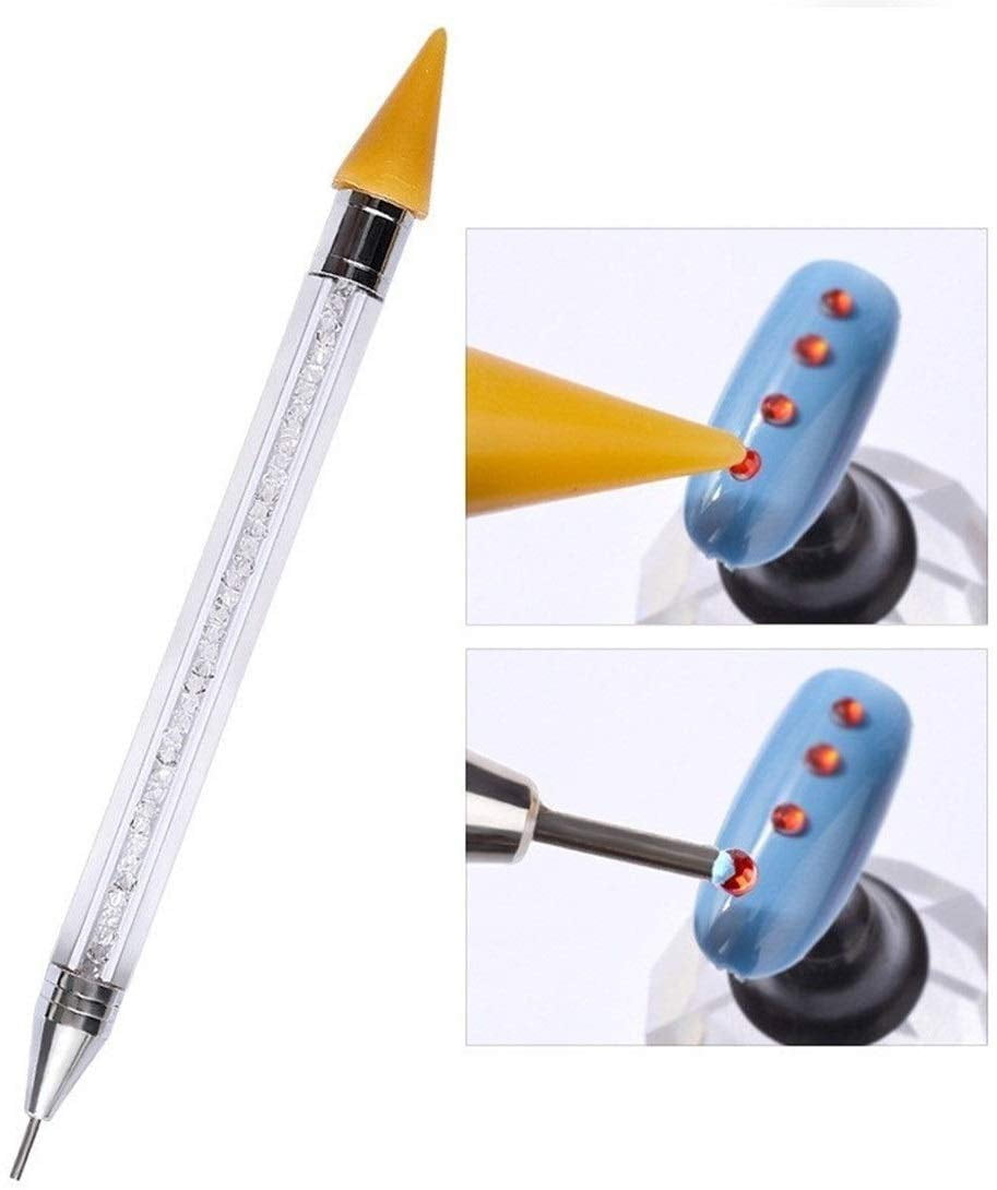 Kit De 3 Herramientas Para Colocar Diamantes De Imitación (lápices De Cera) + Sacapuntas - Para Manualidades Y Uñas