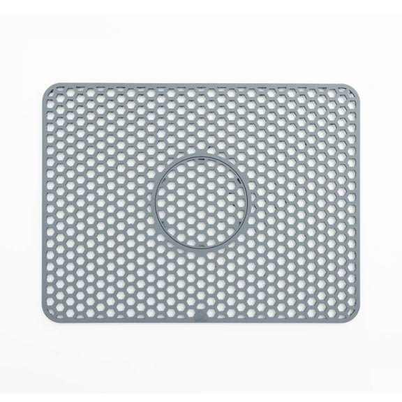 Better Houseware Silicone Sink Mat, Gray (Small), 61485