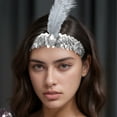 thumbnail image 2 of Unique Bargains 1 Pc Feathers Faux Diamond Headbands for Women Gray, 2 of 6