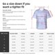 thumbnail image 5 of Balery Striped Gradient Camisas hawaianas de manga corta para hombre, camisas playeras de corte holgado, camisas de vacaciones con botones,3X-Large, 5 of 7