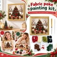 thumbnail image 2 of Christmas Fabric Poke Art Kit,Vintage Holiday Handmade Decoration,Handmade Fabric Poke Art Kit,DIY Christmas Craft Kit for Adults & Beginner, 2 of 8