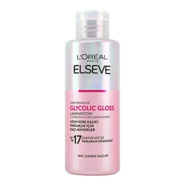 Loreal Glycolic Gloss Lamination That Seals Shine Into Hair Rinse-Off Treantment In 5 Minutes 200 ml