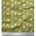thumbnail image 1 of Soimoi Poly Georgette Fabric Cute Girl Kids Print Sewing Fabric Yard 52 Inch Wide, 1 of 5