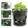 thumbnail image 3 of DYstyle 3/5/7/10 Gallon Plant Grow Bag Black PE Fabrics Potato Vegetable Pot Container Garden Tool, 3 of 5