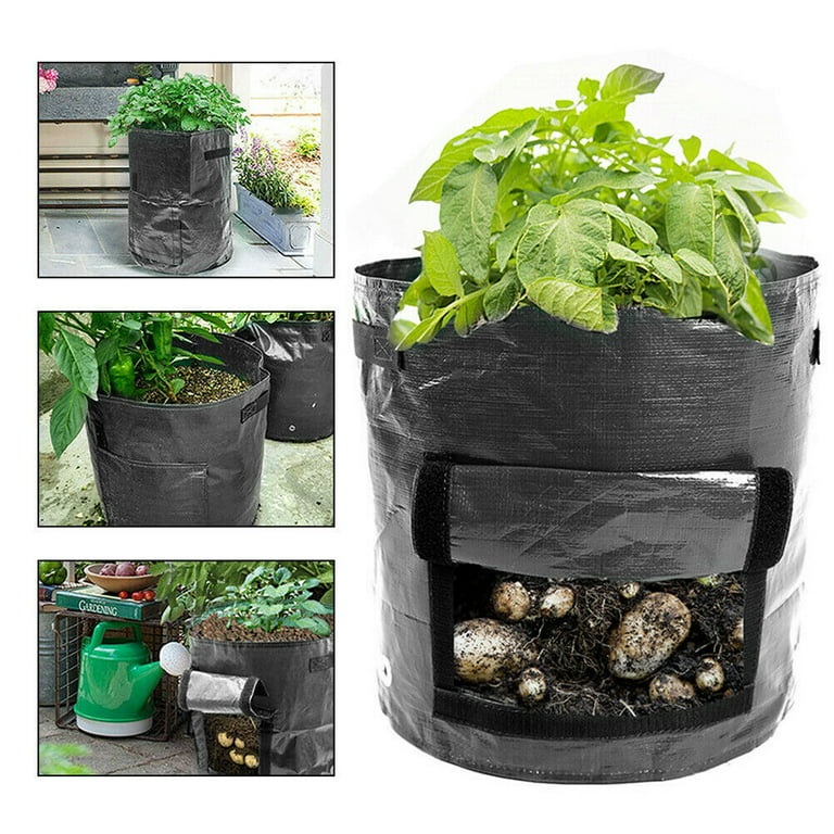 3/5/7/10 Gallon Planting Potato Grow Bags Waterproof Pe Garden Vegetable  Planter