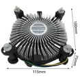thumbnail image 3 of 1PCS CPU Cooling Fan Radiator Heatsink CPU Cooler Hydraulic Bearing 2400 RPM for LGA 775 1150 1155 1156 1151, 3 of 6