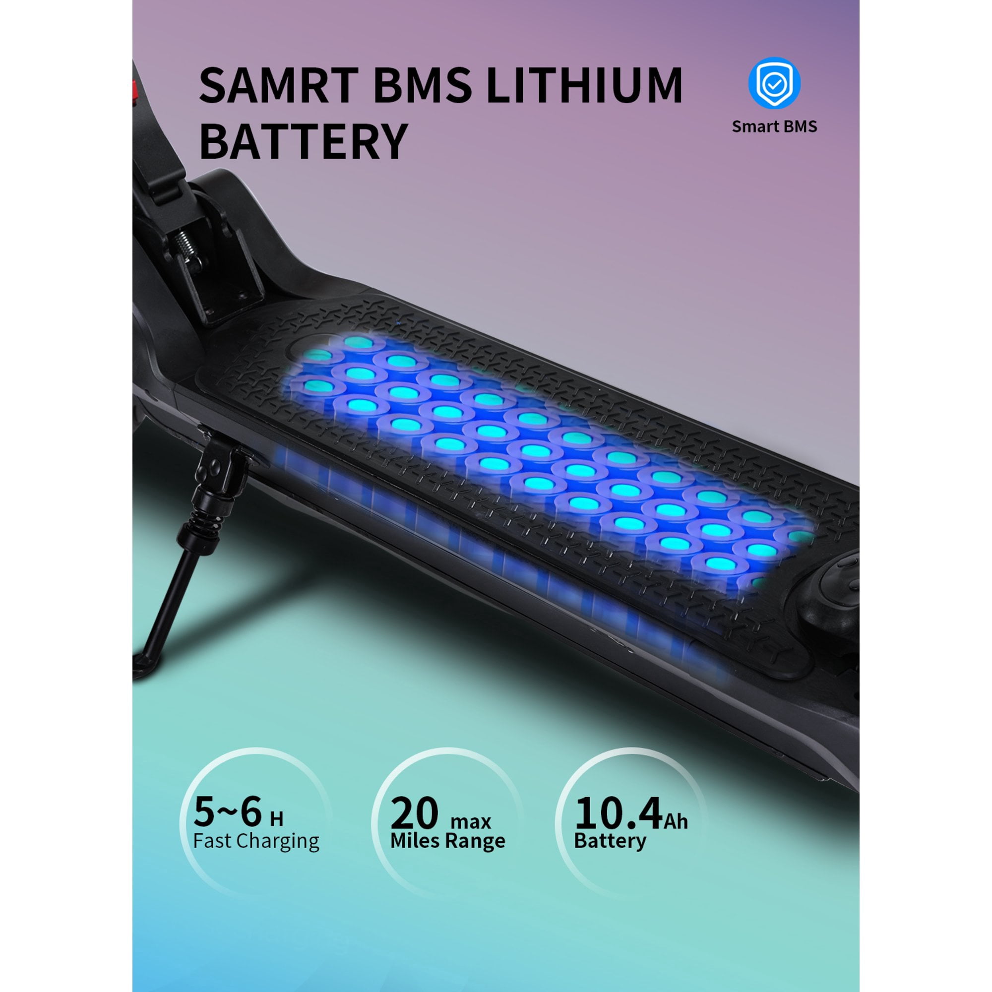MICROGO M5 PRO Electric Scooter, 500W Motor 10.4 Ah Battery Long Range for Adults, 10" Honeycomb Tires 19 Mph Top Speed Folding E Scooter Commuter