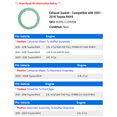 thumbnail image 2 of Exhaust Gasket - Compatible with 2001 - 2018 Toyota RAV4 2002 2003 2004 2005 2006 2007 2008 2009 2010 2011 2012 2013 2014 2015 2016 2017, 2 of 2