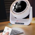 thumbnail image 1 of Ventilador De Escritorio Sin Blad Sin Babeo, Un Ventilador De Circulador De Aire De Pantalla Digital Recargable Recargable De USB Con Ventilador De Mesa Giratorio Vertical, 1 of 7