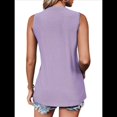 thumbnail image 2 of Camisas Casuales de Verano para Mujer, con Cuello Redondo y Mangas , Color , Talla XL, 2 of 7