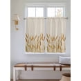 thumbnail image 6 of Kitchen Curtains 54 Inches length, Fall Wheat Window Treatment Curtain Drapes, Autum Botanical Rustic Yellow Orange Thermal Insulated Drapes for Basement Hotel RV, 42"x54", 2 Panels, 6 of 7
