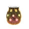 thumbnail image 1 of Ounissouiy Quemadores de fusión de cera eléctricos de vidrio 3D con luz Quemadores de fusión de cera eléctricos Fragancia Quemadores de aceite Aroma Electrodomésticos No.3 US Plug Ounissouiy HA027420-03, 1 of 1