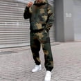 thumbnail image 2 of Blekii Men's Printed Sweatsuit Set, Hoodie & Joggers Matching Outfit, Daily Casual Loungewear, Soft French Terry Two-Piece, Comfortable Home And Gym Set for Men, Stylish Relaxed, 2 of 7