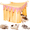 Yellow, variant on Guinea Pig Hideout - Guinea Pig Corner Hideout, Square Top and Four-Sided Fringes, Small Animal Cage Accessories with Hanging Hooks for Hamster, Chinchilla, Ferret, Rabbit