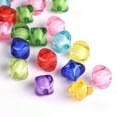 thumbnail image 2 of U8MO 50pcs Round Square Pumpkin Colorful Acrylic Plastic Loose Beads Lot DIY Jewelry-White-10mm, 2 of 6