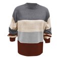 thumbnail image 5 of Chandail en Tricot pour Femmes Hiver Chaud Chandail Ample Col Roulé Décontracté Doux Fil Confortable Automne, 5 of 5
