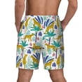 thumbnail image 2 of Lsque Mens Swim Trunks Summer Leopard Pattern - Bathing Suit Compression Liner - Beach Swim Shorts Swimwear - (S-3XL) - Stretch Quick Dry -Large, 2 of 9