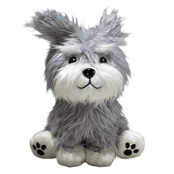 7.8" Schnauzer Stuffed Animal, Lifelike Dog Plush , Super Soft Cuddly Plushie for Dog Lovers, Realistic Puppy Doll for Birthday & Valentines Day Gifts A