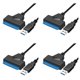 thumbnail image 1 of 4X Cable USB Sata Adaptador Sata 3 una USB 3.0 Cable Adaptador USB Sata Soporte de Disco Duro Ssd Hdd de 2,5 Pulgadas, 1 of 5