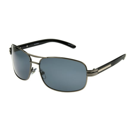 Foster Grant Men's Gunmetal Polarized Navigator Sunglasses FF08