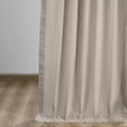 thumbnail image 5 of Hazelwood Beige Solid Cotton Blackout Curtain (1 Panel), Hazelwood Beige, 50W X 108L, 5 of 6