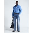 thumbnail image 3 of Free Assembly Men's Heavyweight Denim Shirt with Long Sleeves, Sizes S-2XL, 3 of 6