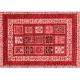 thumbnail image 1 of Ahgly Company Machine Washable Indoor Rectangle Abstract Red Modern Area Rugs, 8' x 10', 1 of 4
