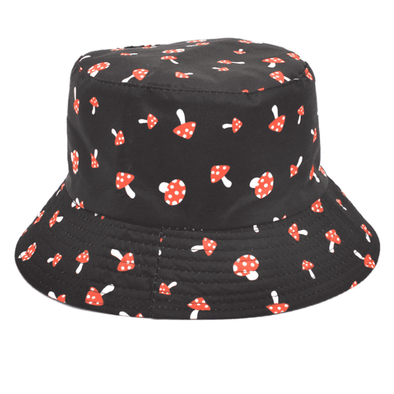 TELOLY Sun Hat Cartoon Pattern Fashionable and Versatile Bucket Hats for Woman Unisex Foldable Wide Eaves Sun Hats for Women,Style 1