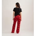 thumbnail image 4 of Little Blue House Women's Jersey Pajama Pants, Moose On Red, X-Small, 4 of 9
