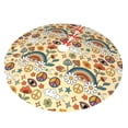 thumbnail image 2 of Kll 36" Christmas Tree Skirt 70s Hippie Style Xmas Tree Skirts Mat For New Year Xmas Holiday Party Indoor Outdoor Home Decoration, 2 of 9