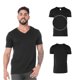 thumbnail image 2 of Playera Cuello V Yazbek Caballero Negro Talla Mediana 100% Algodón, 2 of 3