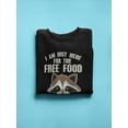 thumbnail image 3 of Just Here For The Free Food! Sweatshirt Men -Smartprints Designs, Male x-Large, 3 of 4
