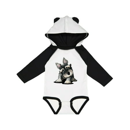 

Inktastic Curious Schnauzer Gift Baby Boy or Baby Girl Long Sleeve Bodysuit