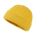 thumbnail image 2 of TOPTIE Bonnet d'Hiver Tricoté pour Adolescents, Bonnet de Pyjama Chaud et Doux-Jaune, 2 of 7