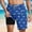 Blue, variant on Mqqzkk Mens Swim Trunks with Compression Liner Stretch Shorts Elastic Waist Drawstring Shorts Summer Beach Board Shorts