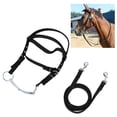thumbnail image 1 of Crafted Nylon Adjustable Horse Bridle Rein, Stylish Equestrian Headstall for Riding Control with Comfort Compatible with Various Tack Designed for Most Sized Horses, 1 of 7