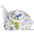 thumbnail image 6 of STP GOODS Wild Berries Bone China Teapot in Gift Box 33.8 fl oz (1 L) Kitchen Teapot for Loose Tea Bone China Tea Pot Tea Brewer Tea and Coffee Pot Kettle for Blooming Teas, White Blue Green, 6 of 12