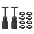 thumbnail image 1 of Unique Bargains E14 Socket Ring Removal Tool T Type with Lamp Shade Socket Rings Black 10 Pack, 1 of 6