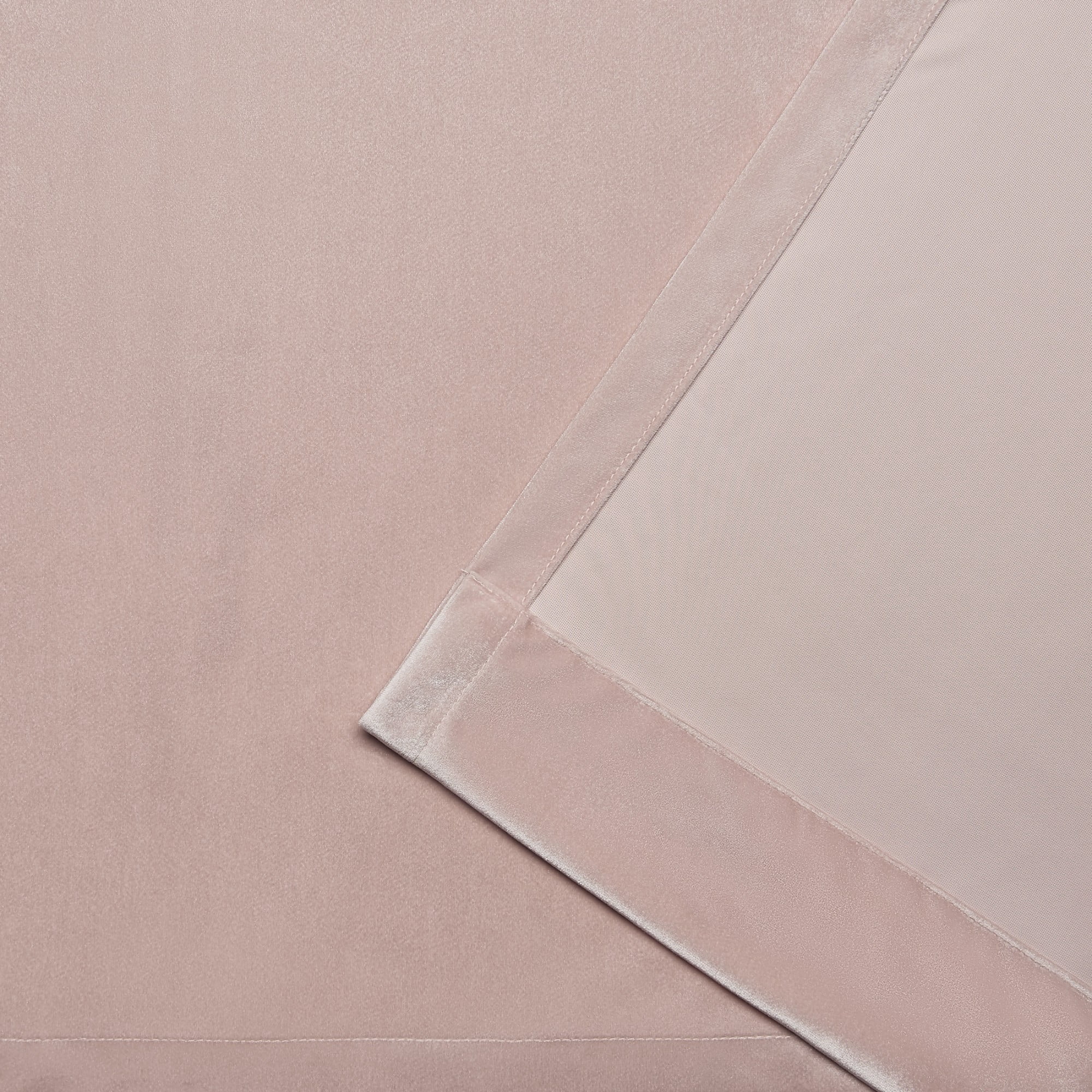 Exclusive Home Velvet Heavyweight Light Filtering Grommet Top Curtain Panel Pair, 54"x63", Blush