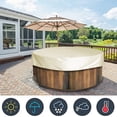 thumbnail image 2 of Round Bathtub Cover Top Protector Spa Dustproof Waterproof Fabric for Hot Tub, 2 of 6