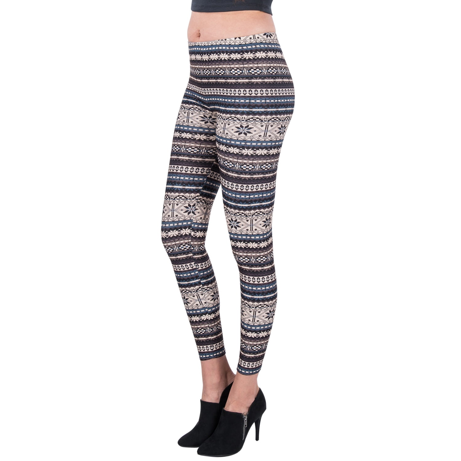 Women's Mid-Waist Full Length Stretchy Active Leggings For Workouts and Yoga