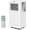 White control panel, variant on 10,000 BTU Portable Air Conditioner – 3-in-1 AC Unit with Dehumidifier & Fan, Quiet 42dB Operation, LED Display, Remote Control & Window Kit for Rooms up to 550 Sq.Ft, White