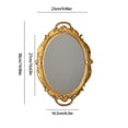thumbnail image 3 of XIBUFE 2026 New Vintage Decorative Gold Framed Mirror,Small Antique Oval Wall Hanging Mirror - Small - Vintage Mirrors for Wall for Home,Bedroom,Bathroom,Hallway,Office (Gold), 3 of 7