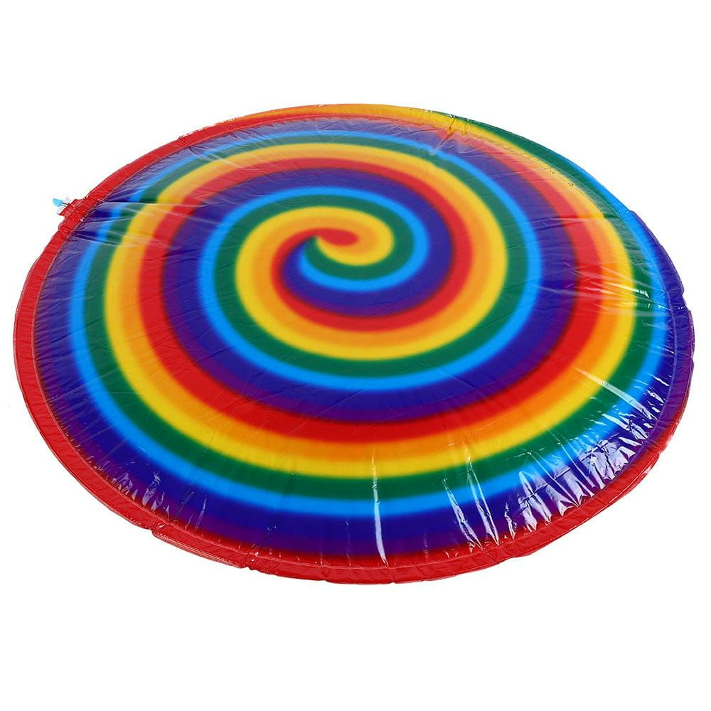 Tebru Inflatable Suspended Flying Disc Spinning Spiral Toy for Kids