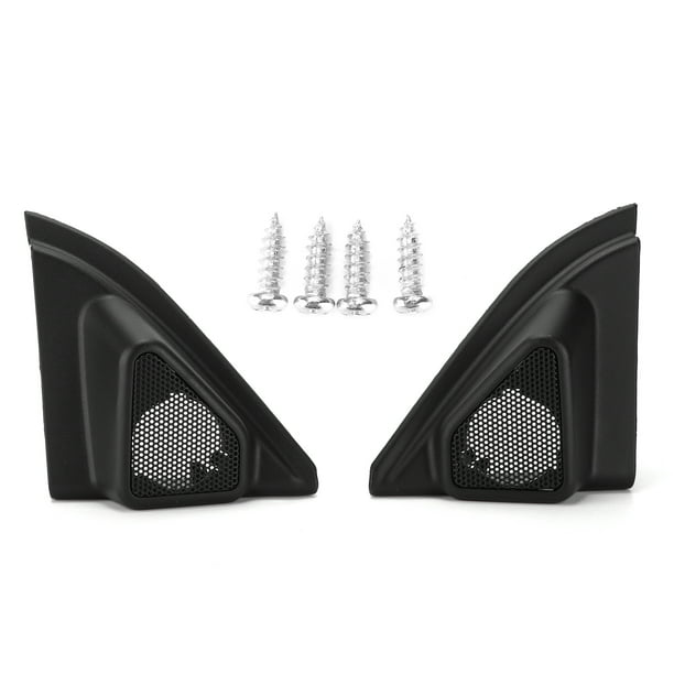2pcs Car Door Tweeter Speaker Cover Trim Loudspeaker Decor Replacement